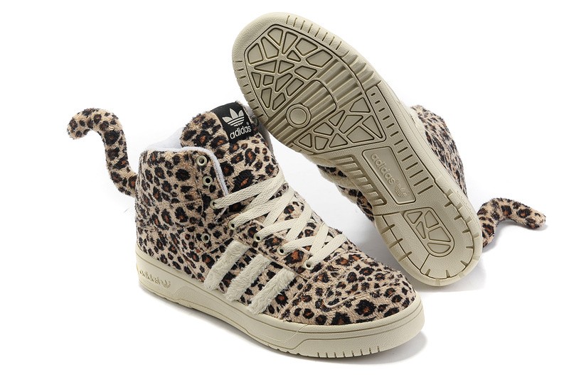 Womens Adidas Jeremy Scott Leopard Tail Sneaker